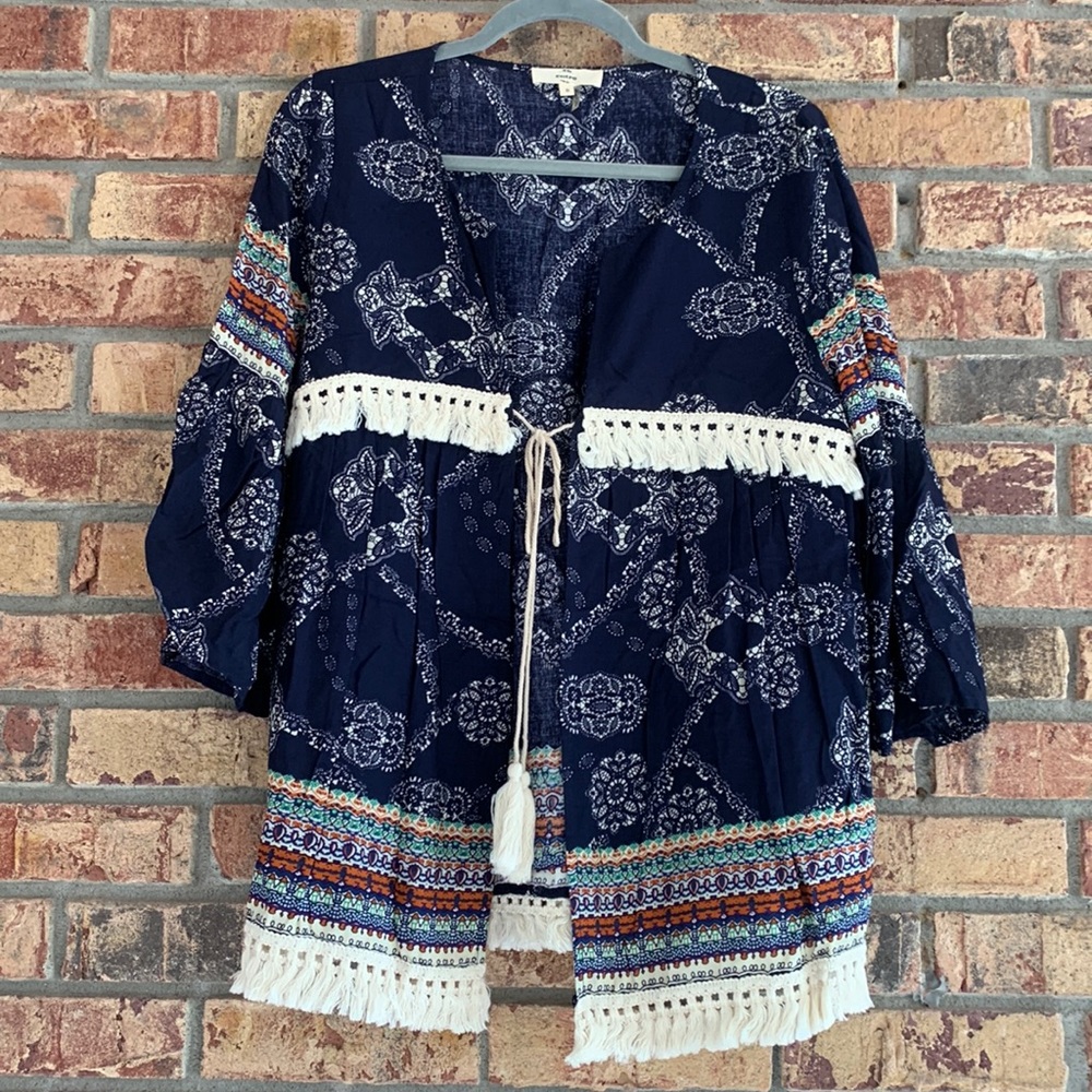 entro tie blouse